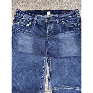 Silver Jeans Size 34 Twisted Bootcut Jeans Distressed